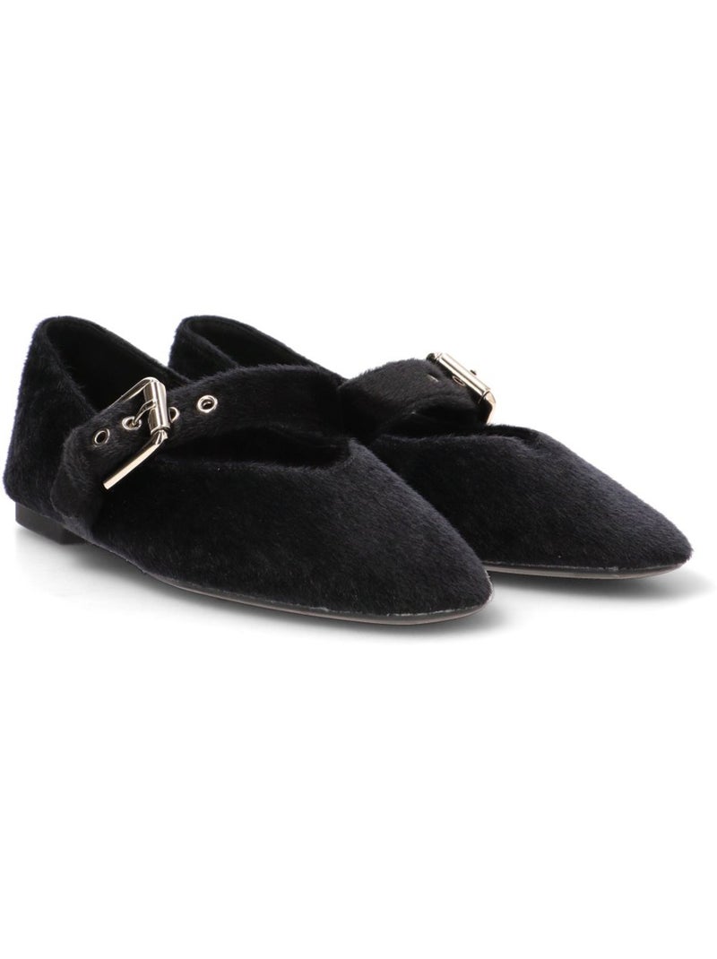 Bailarina Diario Mujer Suela Plana - Luna Trend Negro - Kiabi