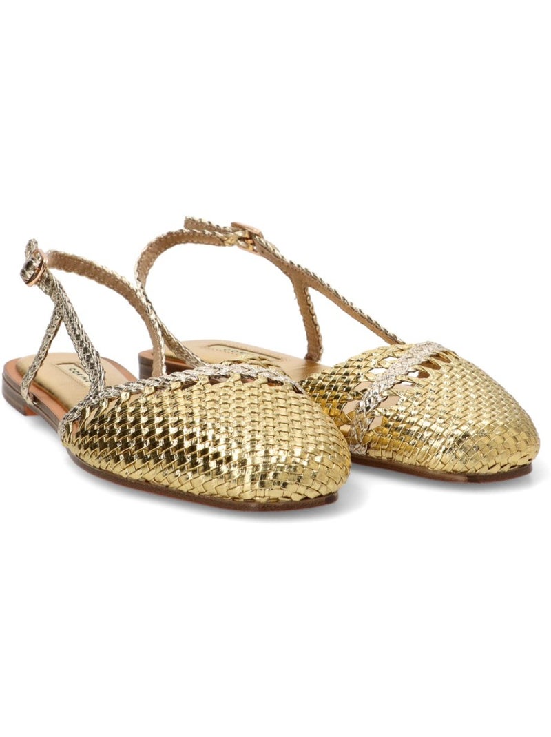 Bailarina Diario Mujer Suela Plana - Luna Trend Oro - Kiabi