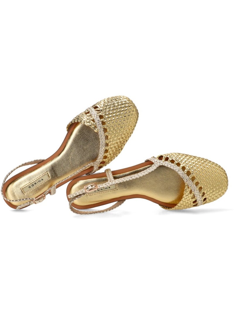 Bailarina Diario Mujer Suela Plana - Luna Trend Oro - Kiabi