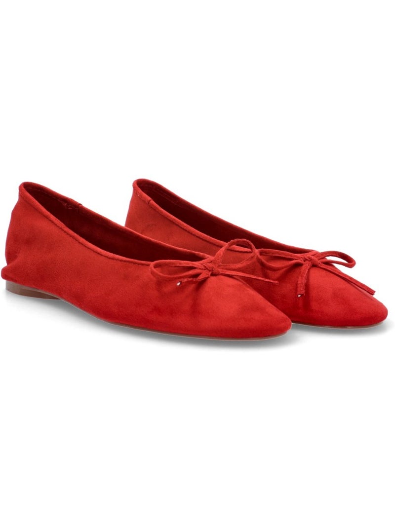 Bailarina Diario Mujer Suela Plana - Luna Trend Rojo - Kiabi