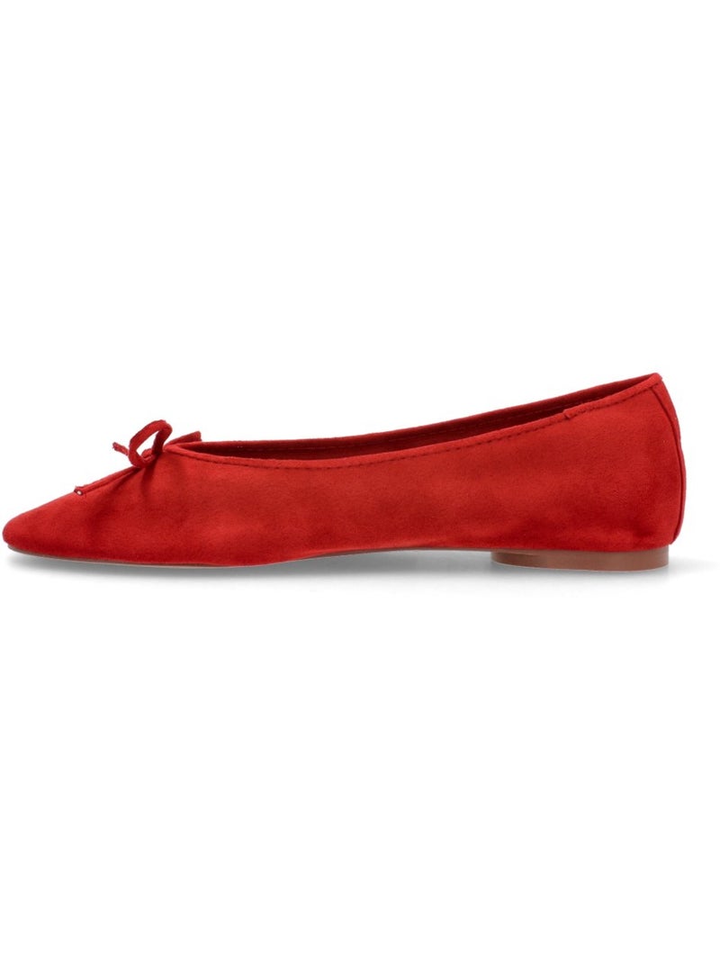 Bailarina Diario Mujer Suela Plana - Luna Trend Rojo - Kiabi