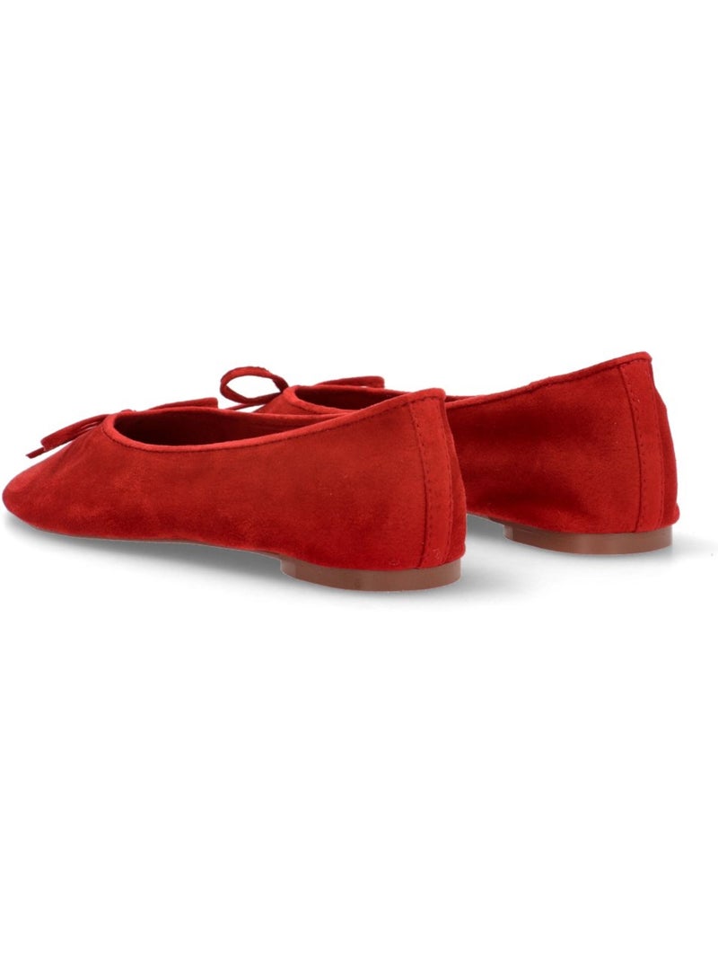Bailarina Diario Mujer Suela Plana - Luna Trend Rojo - Kiabi
