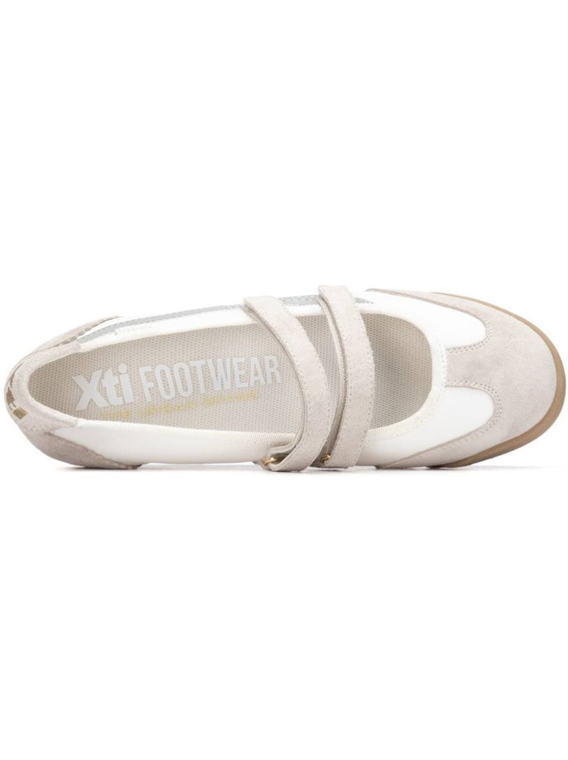 Bailarina Diario Mujer Suela Plana - Xti Blanco - Kiabi