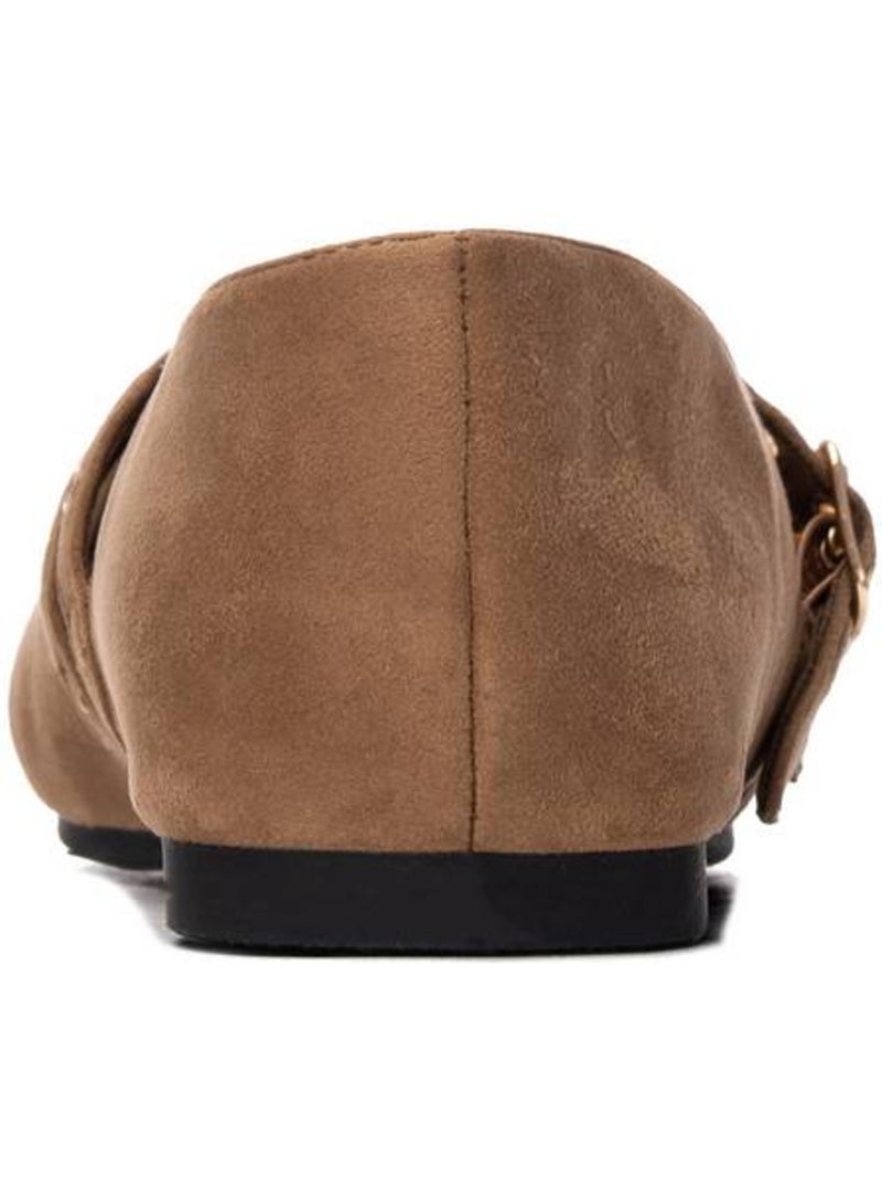Bailarina diario mujer suela plana - xti Taupe - Kiabi