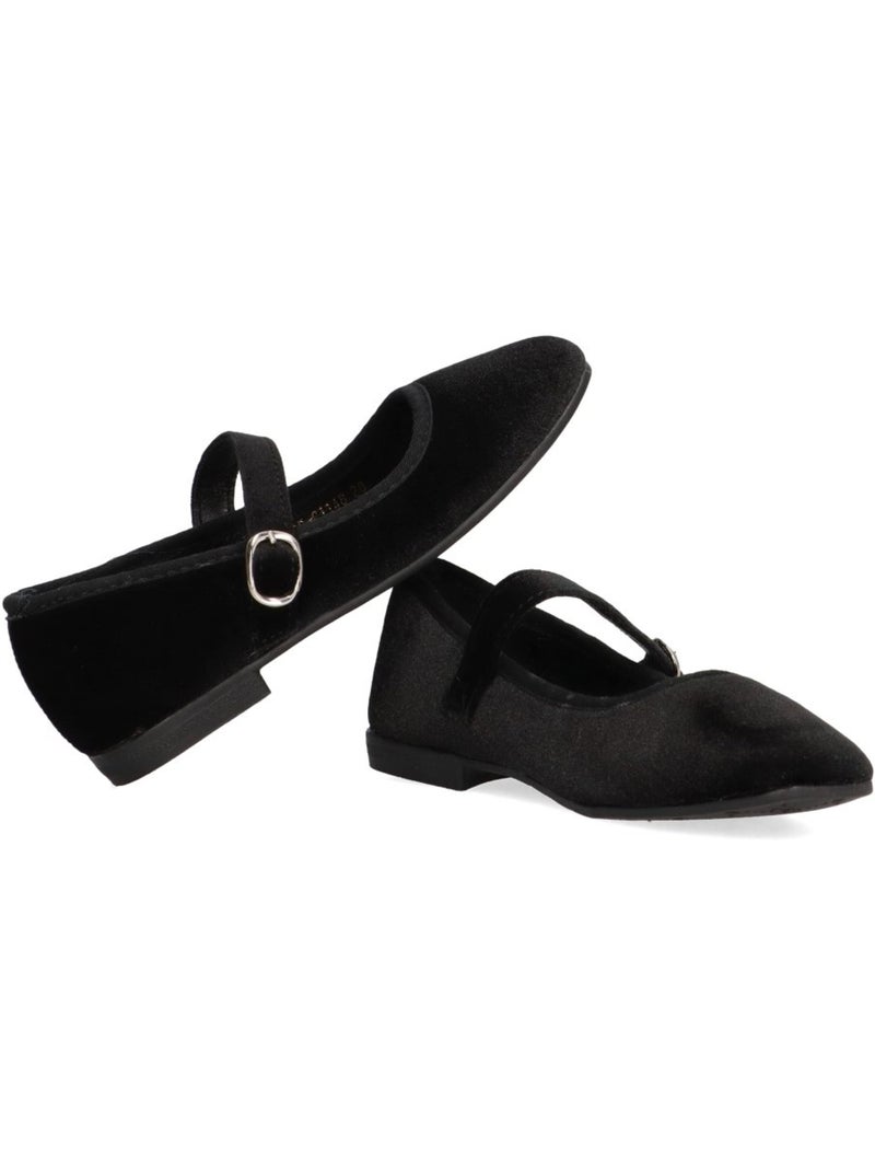 Bailarina Diario Niña Suela Plana - Luna Collection Negro - Kiabi