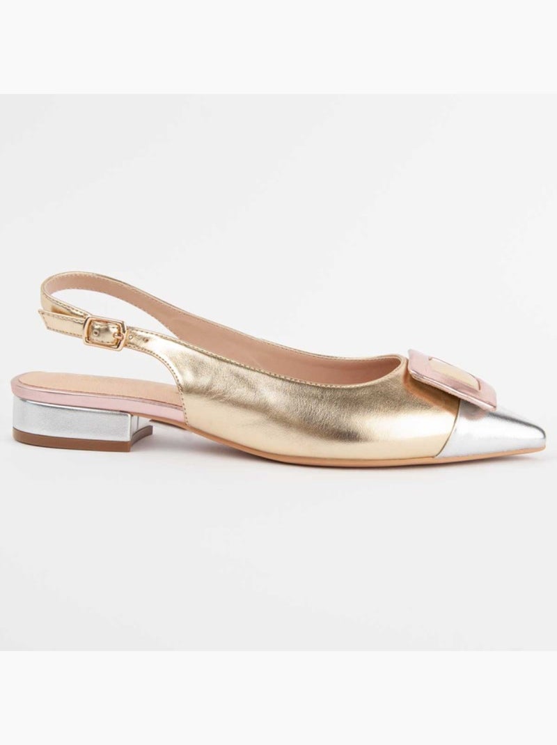 Bailarina Plano Sintetico Montevita Dorado/Oro - Kiabi
