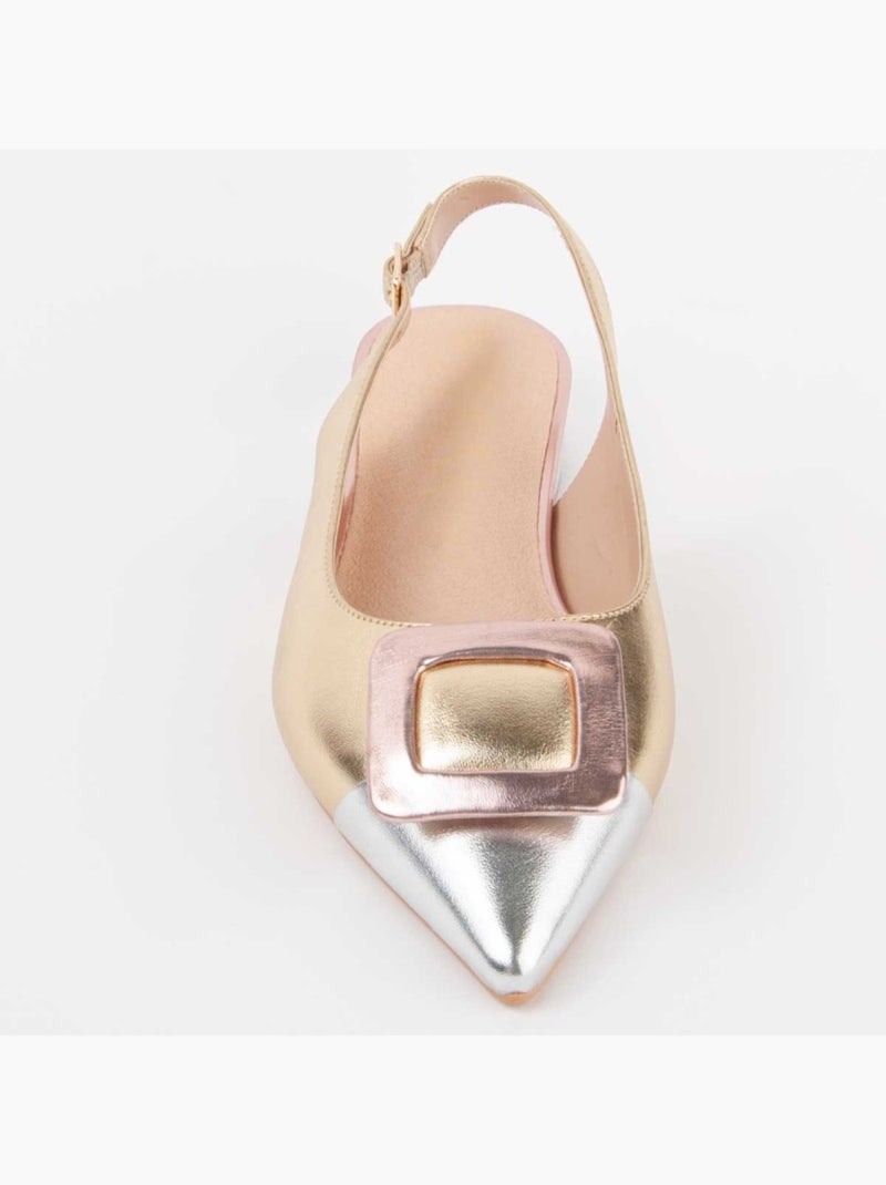 Bailarina Plano Sintetico Montevita Dorado/Oro - Kiabi