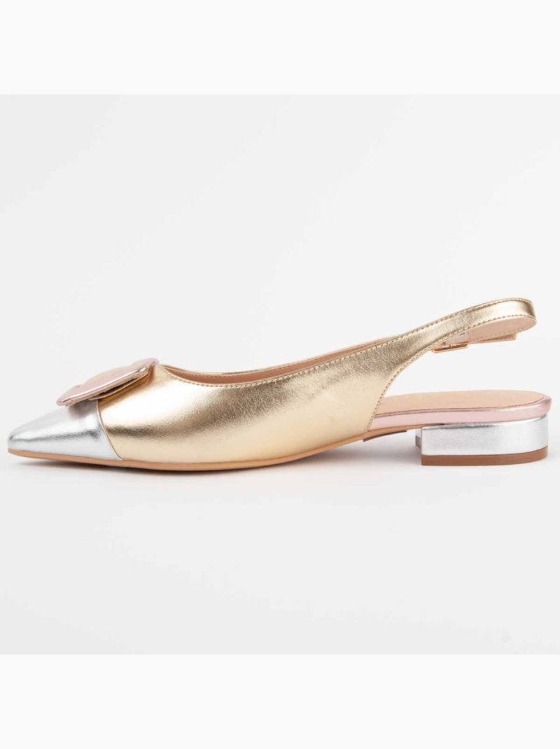 Bailarina Plano Sintetico Montevita Dorado/Oro - Kiabi