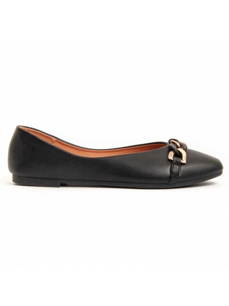Bailarina Plano Sintetico Montevita Negro - Kiabi
