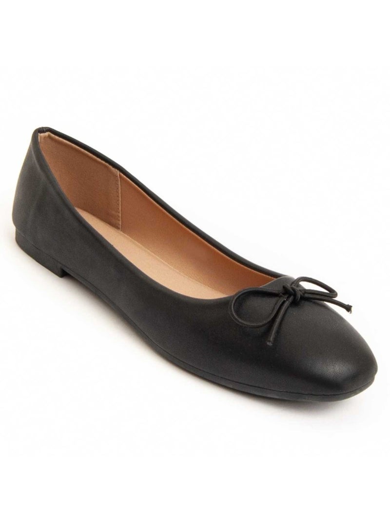 Bailarina Plano Sintetico Montevita Negro - Kiabi