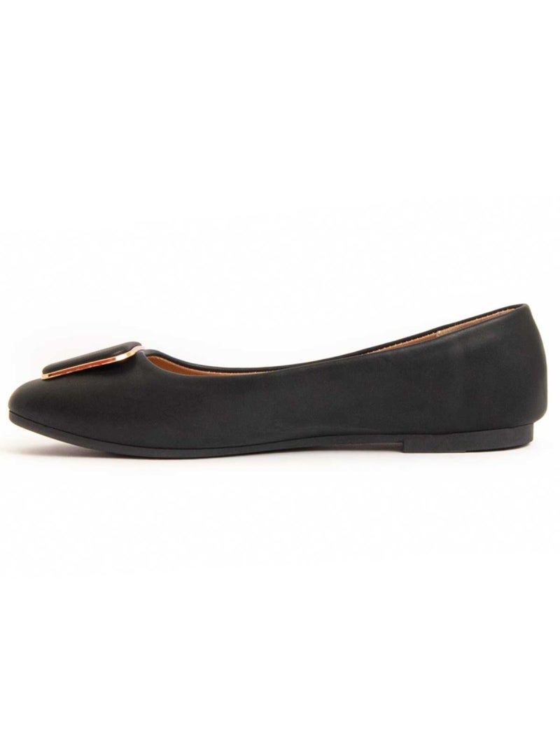 Bailarina Plano Sintetico Montevita Negro - Kiabi