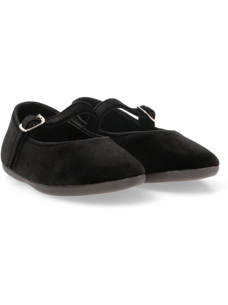 Bailarina respetuoso/barefoot niña suela plana - etika Negro - Kiabi