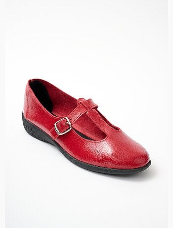 Bailarinas charol confort ancho piel - Afibel