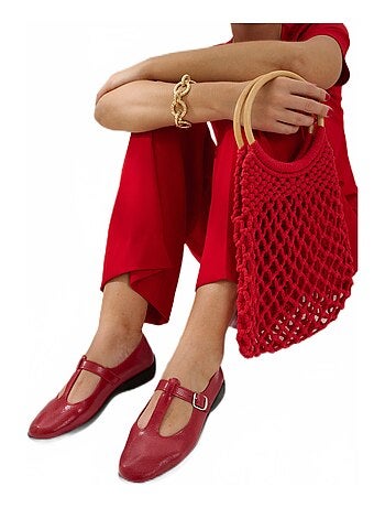 Bailarinas charol confort ancho piel