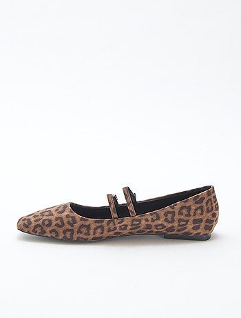 Bailarinas charol leopardo