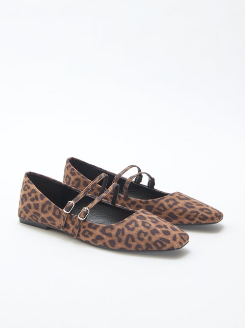 Bailarinas charol leopardo - Kiabi