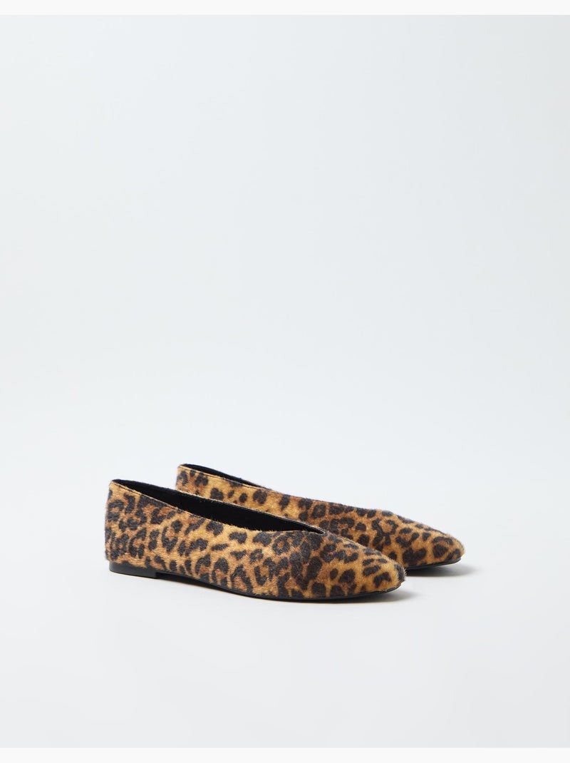 Bailarinas con estampado animal, MO Fashion Marrón - Kiabi