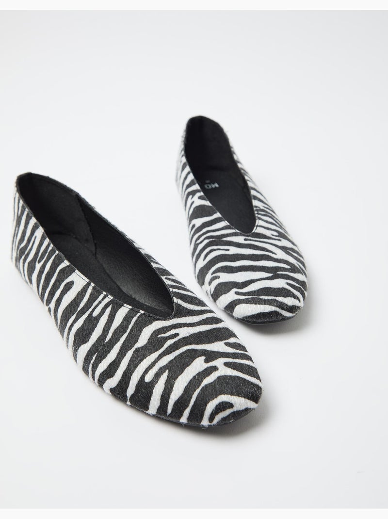 Bailarinas con estampado animal, MO Fashion Negro - Kiabi