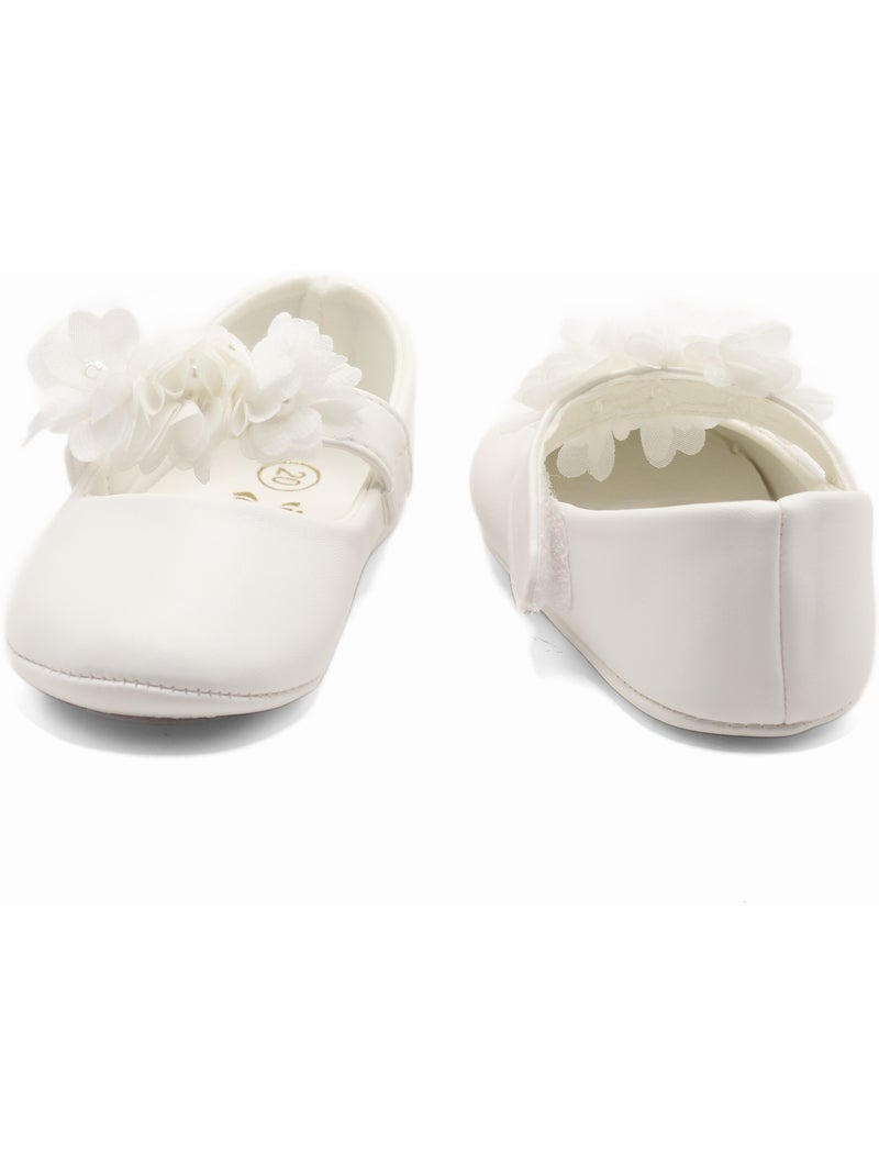 Bailarinas con estampado floral Blanco - Kiabi