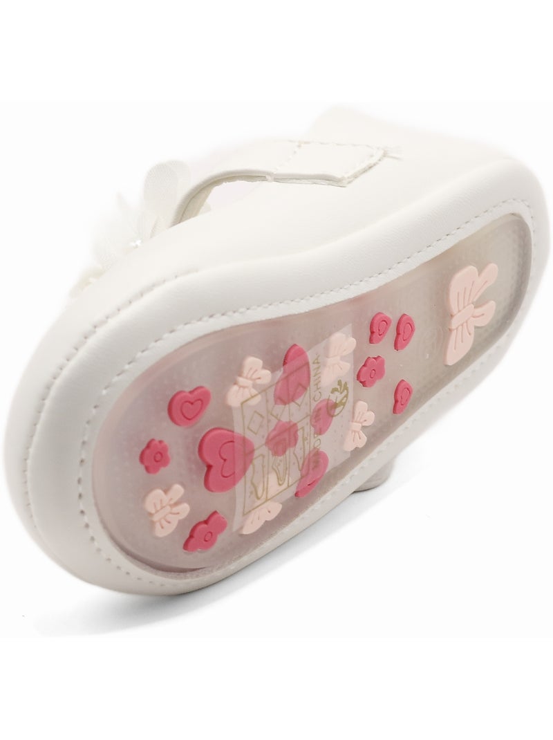 Bailarinas con estampado floral Blanco - Kiabi