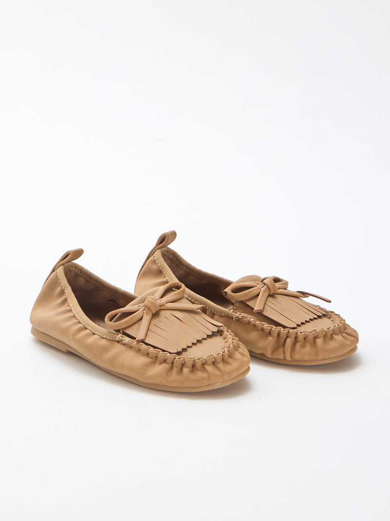 Bailarinas con flecos Beige - Kiabi