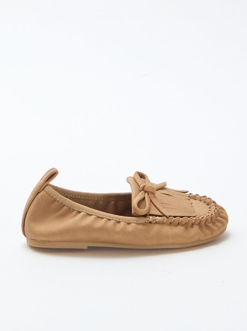Bailarinas con flecos Beige - Kiabi