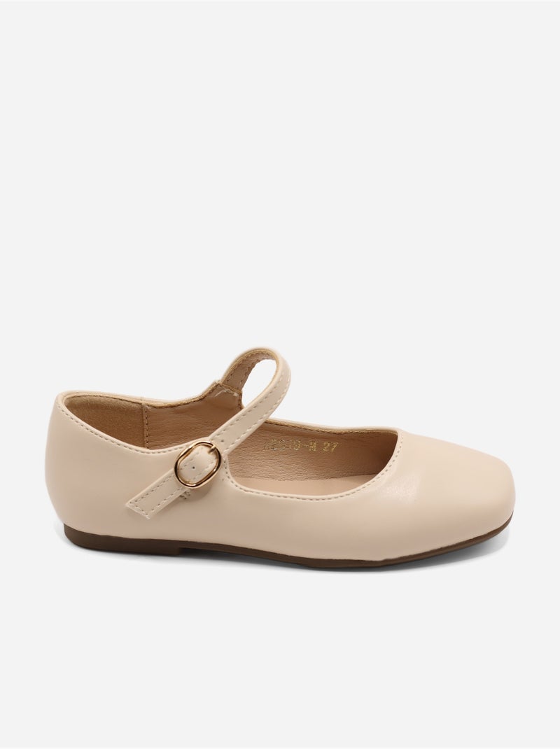 Bailarinas con hebilla Crema - Kiabi