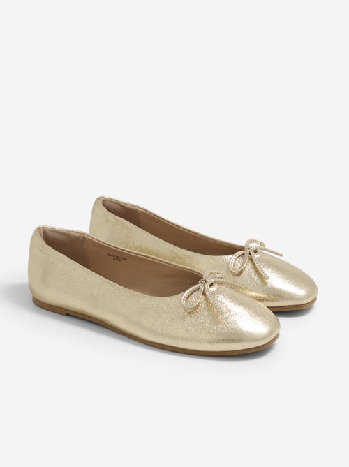 Bailarinas con lazo decorativo delantero - Kiabi