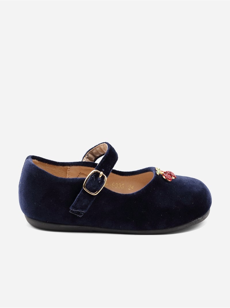Bailarinas con motivos decorativos Azul oscuro - Kiabi