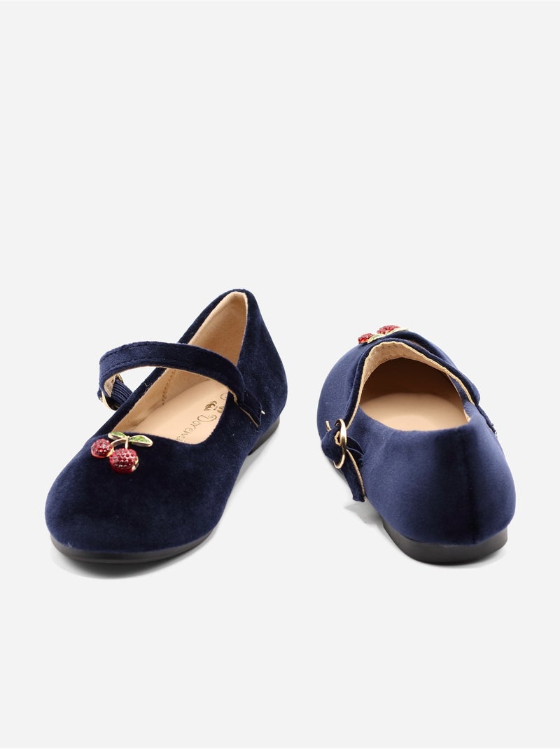Bailarinas con motivos decorativos Azul oscuro - Kiabi