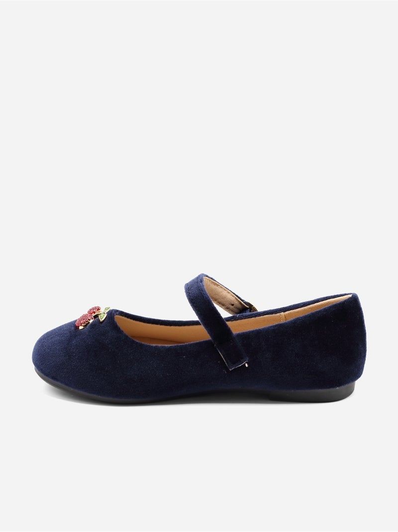 Bailarinas con motivos decorativos Azul oscuro - Kiabi