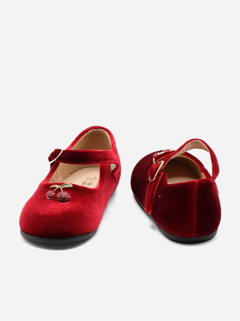 Bailarinas con motivos decorativos Rojo - Kiabi