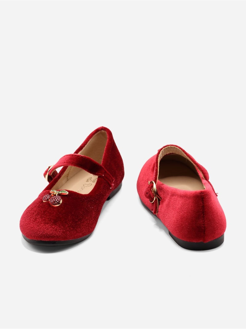 Bailarinas con motivos decorativos Rojo - Kiabi