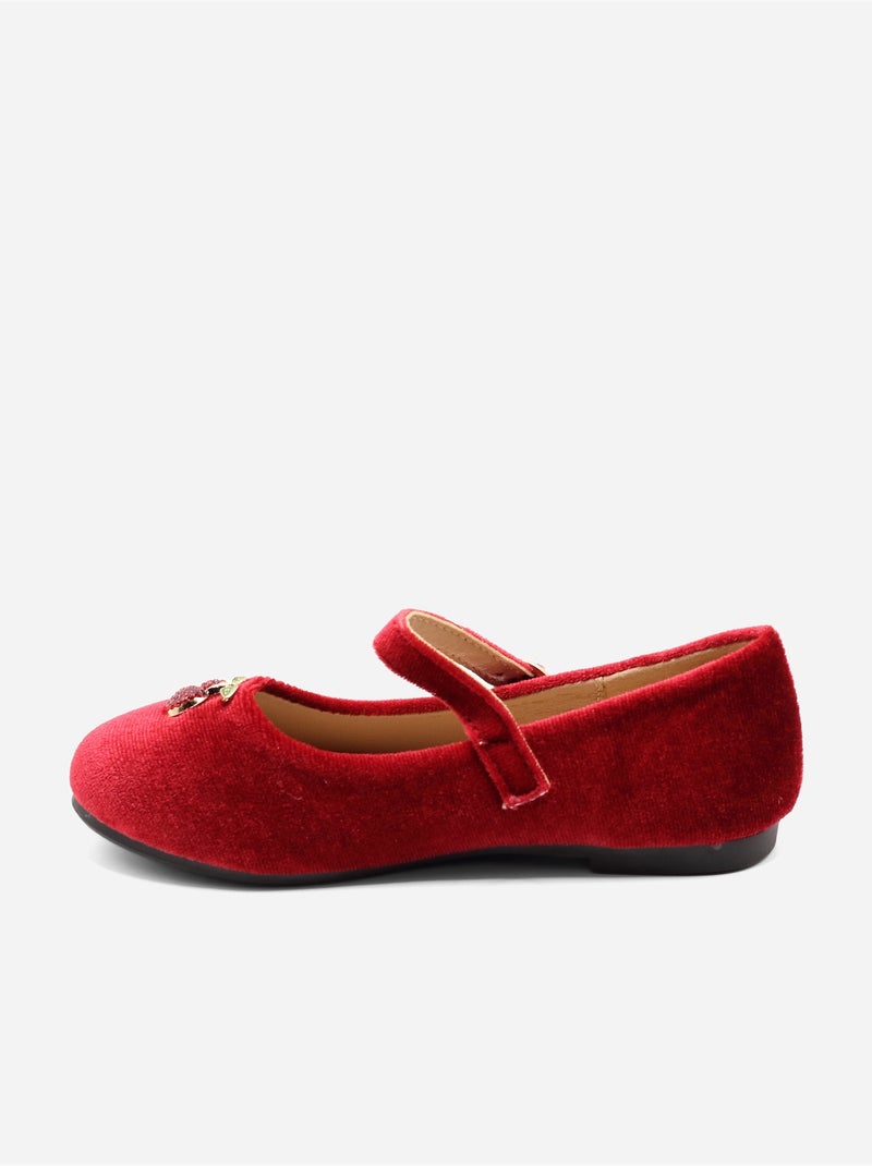 Bailarinas con motivos decorativos Rojo - Kiabi