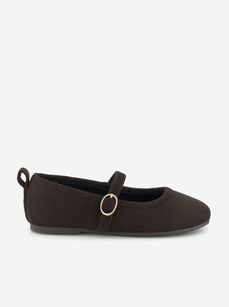 Bailarinas con tiras Marron - Kiabi