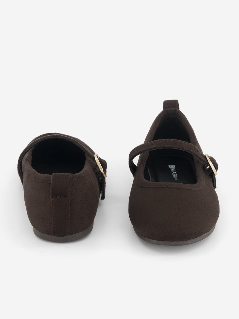 Bailarinas con tiras Marron - Kiabi