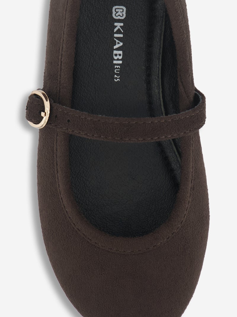 Bailarinas con tiras Marron - Kiabi