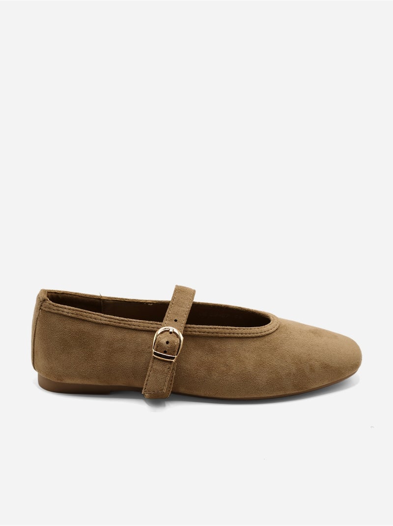 Bailarinas con tiras Taupe - Kiabi