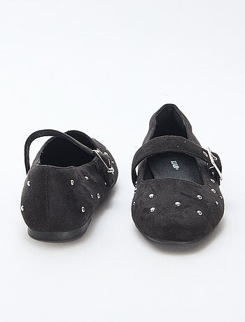 Bailarinas con tiras y efecto tachuelas