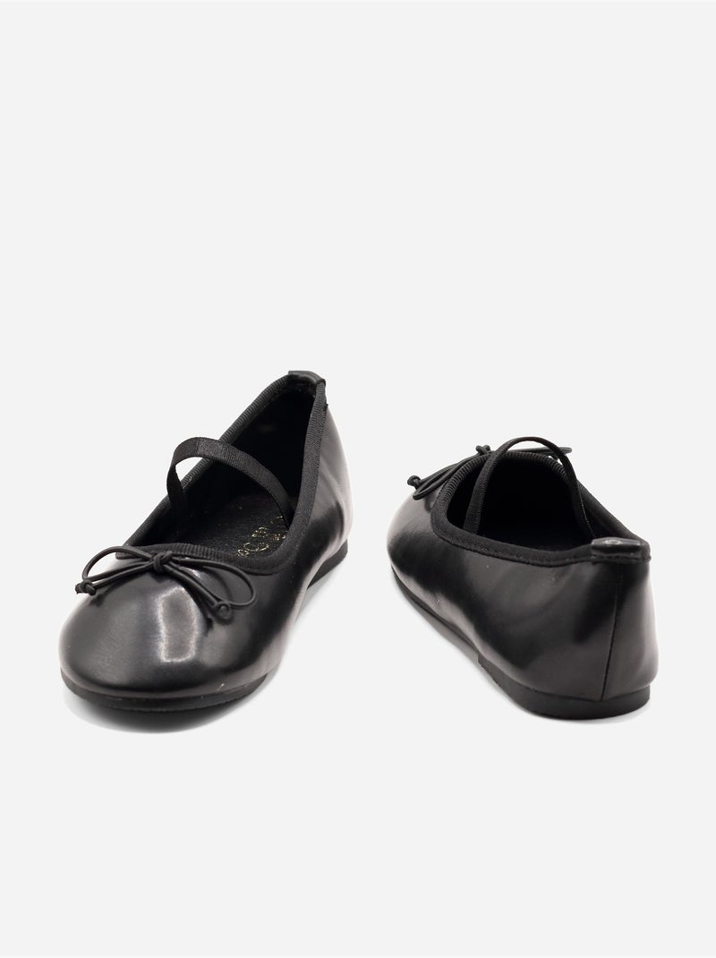 Bailarinas con un lazo decorativo Negro - Kiabi