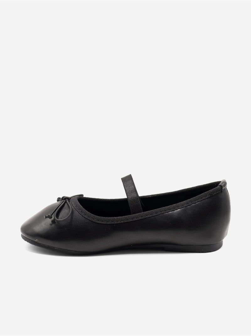 Bailarinas con un lazo decorativo Negro - Kiabi