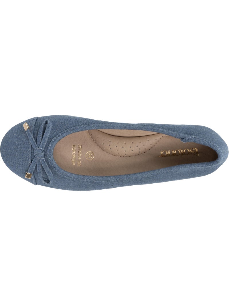 Bailarinas con un tacón de 4 cm, muy cómodo Azul Azul - Kiabi