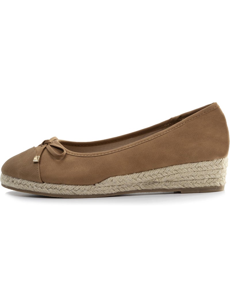 Bailarinas con un tacón de 4 cm, muy cómodo Camel - Kiabi