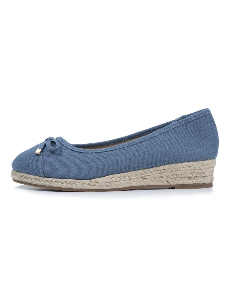 Bailarinas con un tacón de 4 cm, muy cómodo  Isotoner Azul Azul - Kiabi