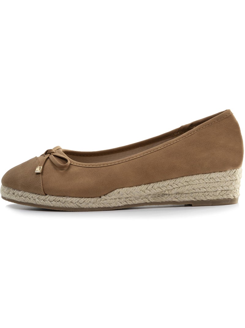 Bailarinas con un tacón de 4 cm, muy cómodo  Isotoner Camel - Kiabi