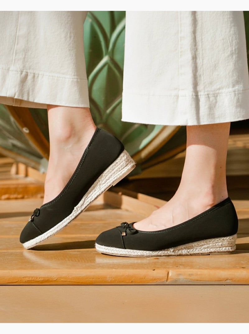 Bailarinas con un tacón de 4 cm, muy cómodo  Isotoner Negro - Kiabi
