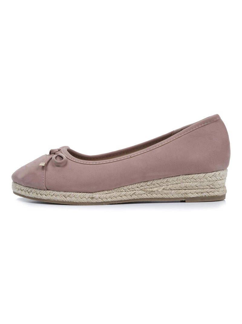 Bailarinas con un tacón de 4 cm, muy cómodo  Isotoner Rosa claro - Kiabi