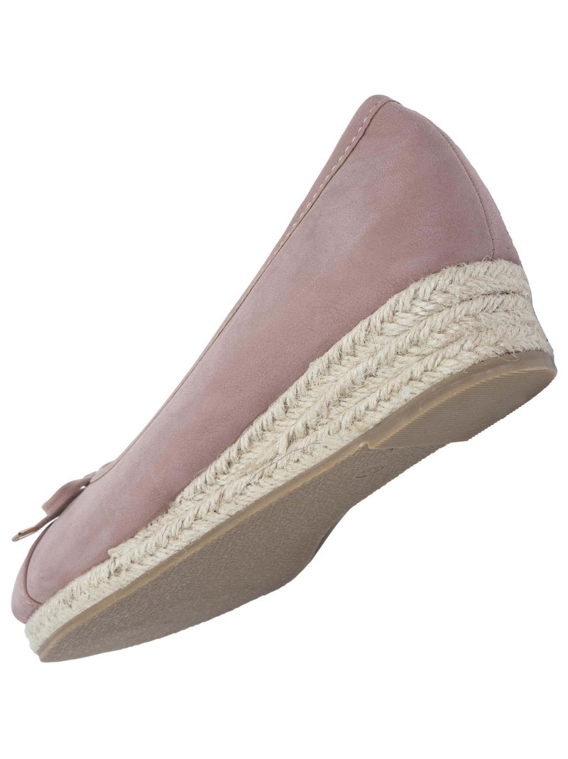 Bailarinas con un tacón de 4 cm, muy cómodo  Isotoner Rosa claro - Kiabi