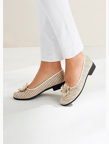 Bailarinas confort de lona ancha - Afibel