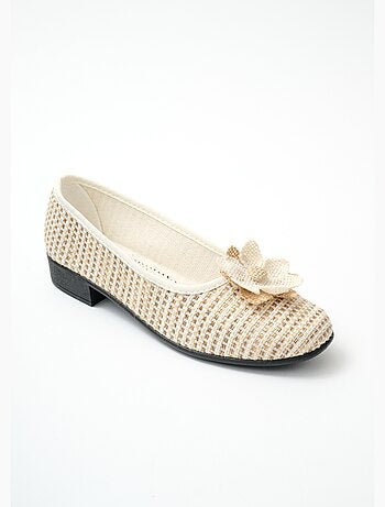 Bailarinas confort de lona ancha